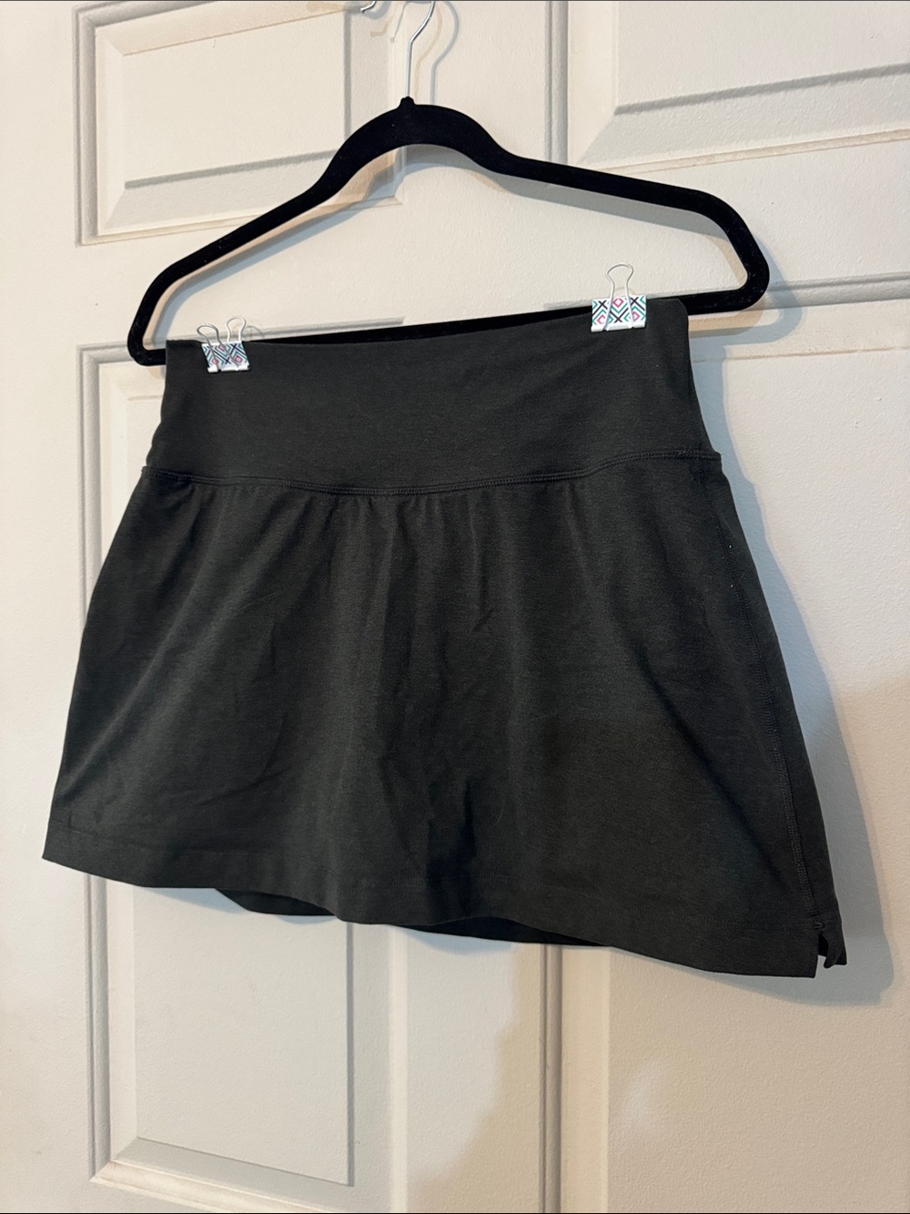 Prana Black Athletic Skort with Smooth Waistband